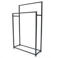 thumbnail image 5 of MONIPA 2-Tier Freestanding Towel Rack Metal Towel Bar Bathroom Black Tall Towel Stand, 5 of 12