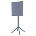 thumbnail image 4 of Compamia Sky Square Folding Bar Table 24 inch Dark Gray, 4 of 10