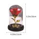 thumbnail image 3 of Adornos de San Valentín, regalos de San Valentín, rosa de papel de aluminio recubierta de vidrio, flor eterna, regalo creativo para vacaciones, luz nocturna LED luminosa, rosa decorativa., 3 of 6