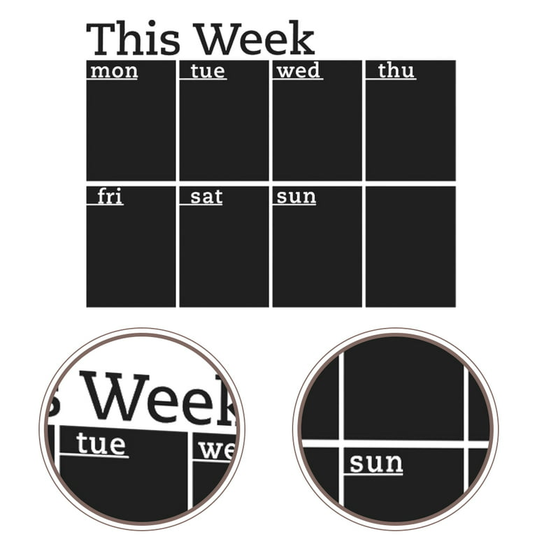 Household Chalkboard Sticker Daily Use Wall Sticker Self-adhesive Schedule  Board
