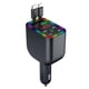 thumbnail image 1 of Kit de Coche MP3 Inalámbrico L3 Bluetooth LED, Transmisor FM, Receptor de Audio, Retráctil, USB Tipo C, 2 Puertos, Cargador Rápido., 1 of 6