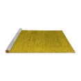 thumbnail image 2 of Ahgly Company Machine Washable Indoor Rectangle Abstract Yellow Modern Area Rugs, 2' x 5', 2 of 4