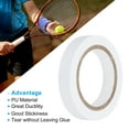 thumbnail image 3 of Uxcell 98ft Anti Skid Sweatband Towel Badminton Tennis Racket Overgrip, White, 3 of 5