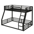 thumbnail image 5 of Leumius Metal Bunk Bed,Twin over Full Floor Bunk Bed Frame for Kids/Teens/Adults,Space-Saving/Noise Reduced/No Box Spring Needed,Black, 5 of 11