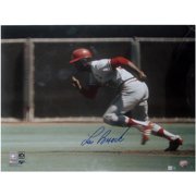 Sport Image 16" x 20" Authentic Autographed Unframed Photograph, Lou Brock Stolen Base