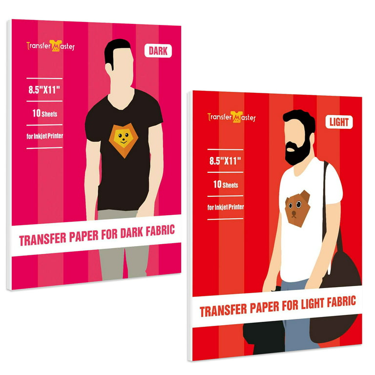 PPD Inkjet Premium Iron-On Light T Shirt Transfer Paper 11 x 17 Pack of 20 Sheets (PPD007-20)
