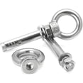 thumbnail image 4 of Metal Bolt Sleeve Anchor Concrete Expansion Eye Bolt 304 Stainless Steel Installation Artifact Hook Long Universal Ring Expansion Screws (Dimensions : M8x80mm 2pcs), 4 of 5