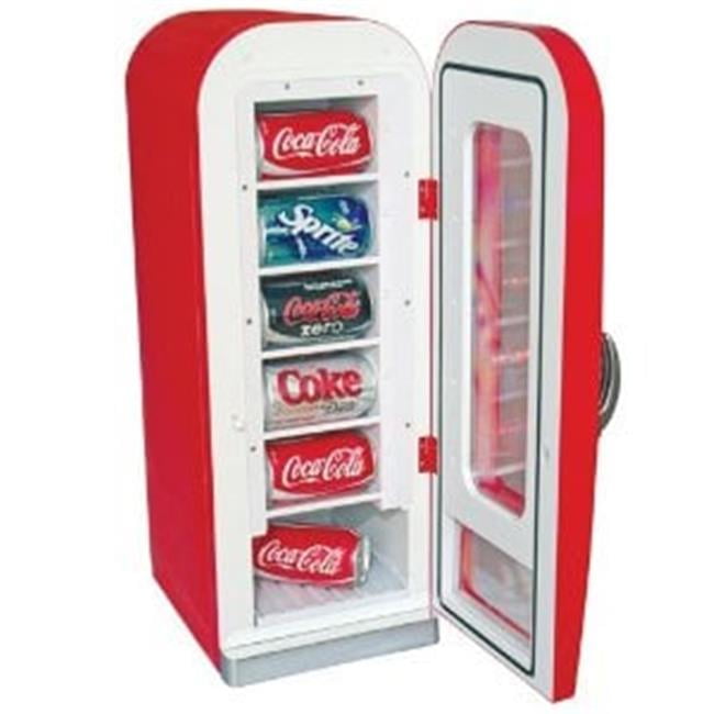 Coca Cola Refrigerator Mini 10-Can Retro Kitchen Vending Fridge New Best Gift 