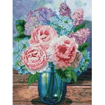 Diamond Dotz Pastel Bouquet Diamond Painting Kits for Adults - Floral Diamond Art Kits a Relaxing Creative Craft Kit with Dotz Gems 16.4x12.5