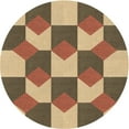 thumbnail image 1 of Ahgly Company Machine Washable Indoor Round Transitional Saddle Brown Area Rugs, 8' Round, 1 of 7