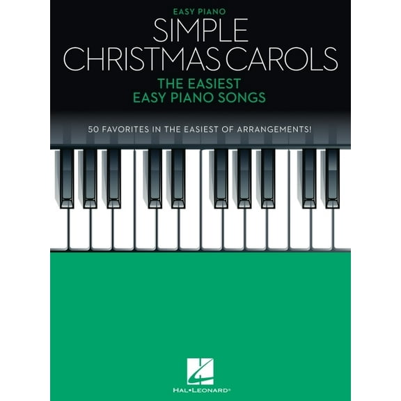 Simple Christmas Carols: The Easiest Easy Piano Songs, (Paperback)