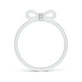 thumbnail image 2 of ANGARA Lab Grown Pave-Set Diamond Bow Tie Ring for Women in 14K White Gold (Size-1mm| Color-F-G| Clarity-VS) | April Birthstone, Birthday, Anniversary, Jewelry Gift for Women | Lab-Grown Diamond Ring, 2 of 4