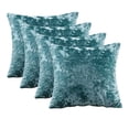thumbnail image 4 of Home Soft Things Crushed Velvet 4 Piece Throw Pillow Cover Set - Storm Blue - 20" x 20", 4 of 7