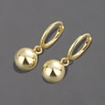 thumbnail image 4 of SmartBy 1 Pair Women Hoop Earrings Solid Color Short Lightweight Ball Pendant Dangle Earrings Birthday Gift, 4 of 6