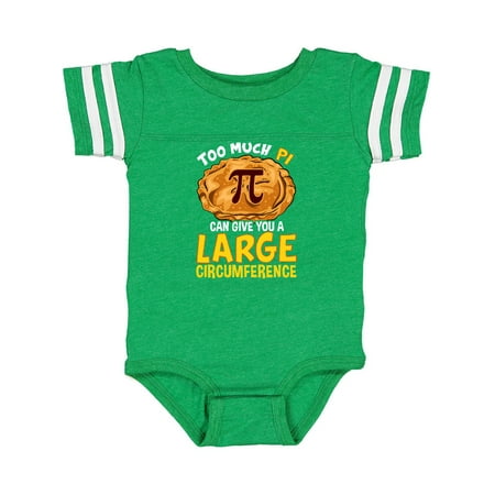 

Inktastic Pi Day Too Much Pie Gift Baby Boy or Baby Girl Bodysuit
