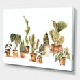 thumbnail image 3 of Designart ' Indoor House Plants Urban Jungle in Flowerpots I ' Traditional Canvas Wall Art Print, 3 of 4