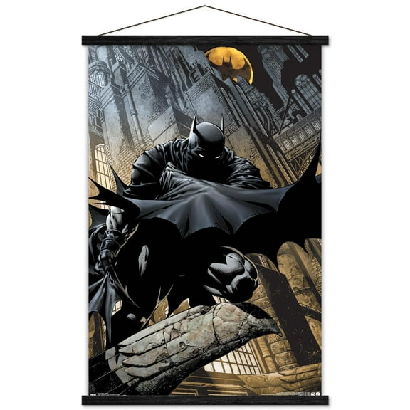 DC Comics - Batman - Lurking Wall Poster with Wooden Magnetic Frame, 22.375" x 34"