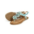 thumbnail image 4 of New Women DbDk Fannyy-8 Flower Chiffon T-Strap Slingback Thong Sandal Size, 4 of 5