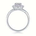 thumbnail image 3 of 1 Carat Moissanite Diamond Wedding Band 925 Sterling Silver Infinity Promise Moissanite Engagement Ring Bridal Sets For Women, 3 of 10