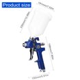 thumbnail image 2 of Labymos HVLP Car Paint Spraying Tool Set 600CC Large Capacity Air Sprayer Stainless Steel Airbrush, 2 of 8