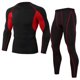 thumbnail image 1 of Sonducket Conjuntos de ropa interior térmica de invierno para hombre, Calzoncillos largos a prueba de viento, mallas elásticas de manga larga, traje para conjuntos de ropa Negro y rojo SG Sonducket AP013580-02, 1 of 6