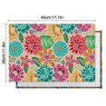 thumbnail image 5 of Pioneer Flower Floral Print Pattern Summer Placemats Table Placemats Set Of 6-Linen Kitchen Washable Placemats Table Mats 12x18 Inch Non-Slip Heat Resistant, 5 of 5