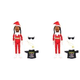 thumbnail image 1 of Snoop on The Stoop Snoop Dogg Muñeco de peluche de elfo navideño para amantes del hip hop Rojo, 1 of 6