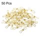 thumbnail image 3 of Uxcell 50 Piezas Clips de Alambre Metálico Hueco de 32 mm Mini Clip de Papel Color Dorado, 3 of 6