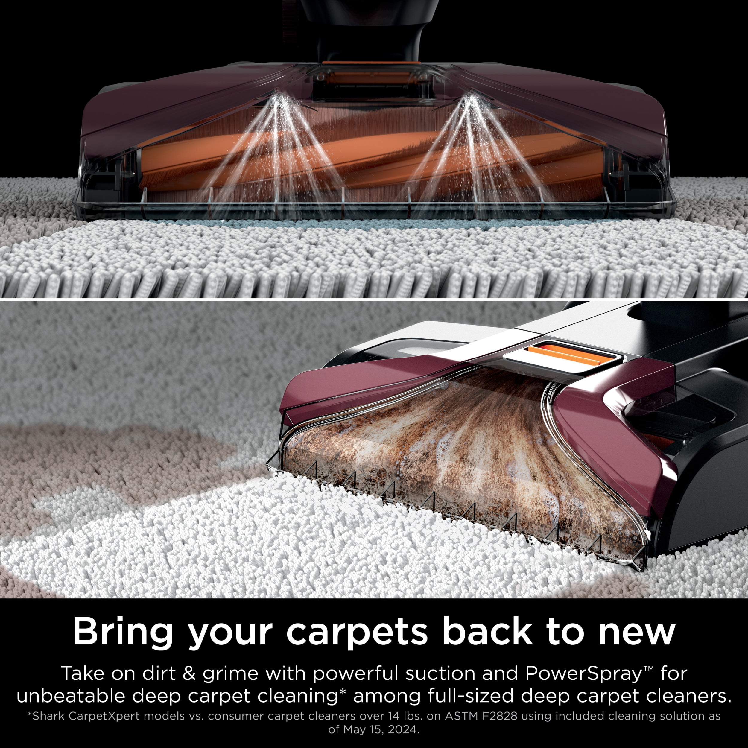 Shark CarpetXpert Upright Cleaner, Spot & Stain Eliminator, Pet & Home Carpet Shampooer, Magenta  (图5)