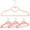 Pink, variant on SHISUYAN 10PCS Clothes Hanger ABS Heart Pattern Coat Hanger for Adult Children Clothing Hanging Supplies (Pink)