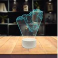 thumbnail image 2 of YSITIAN Animal 3D Led Table Lamp, Fast Running Breed Horse Gallop Mane Art, Optical Illusion Acrylic Glass Plate F1116-587, 2 of 4