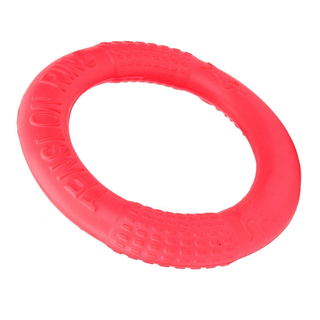Anneau de Traction pour Animaux, Jouet Volant pour Chien Exercice Saut Entraînement Course EVA pour Chiot pour Extérieur Rouge