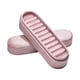 thumbnail image 3 of Organizador de anillos de terciopelo, estuche para guardar pendientes, soporte para joyas de moda para regalo de mujer Rosa, 3 of 9