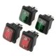 thumbnail image 1 of 4Pcs Boat Rocker Switch, Waterproof Switch, Mini SPST Type Rocker Switch ON-OFF Red Green Lamp 4 Pin 2 Position, 1 of 5