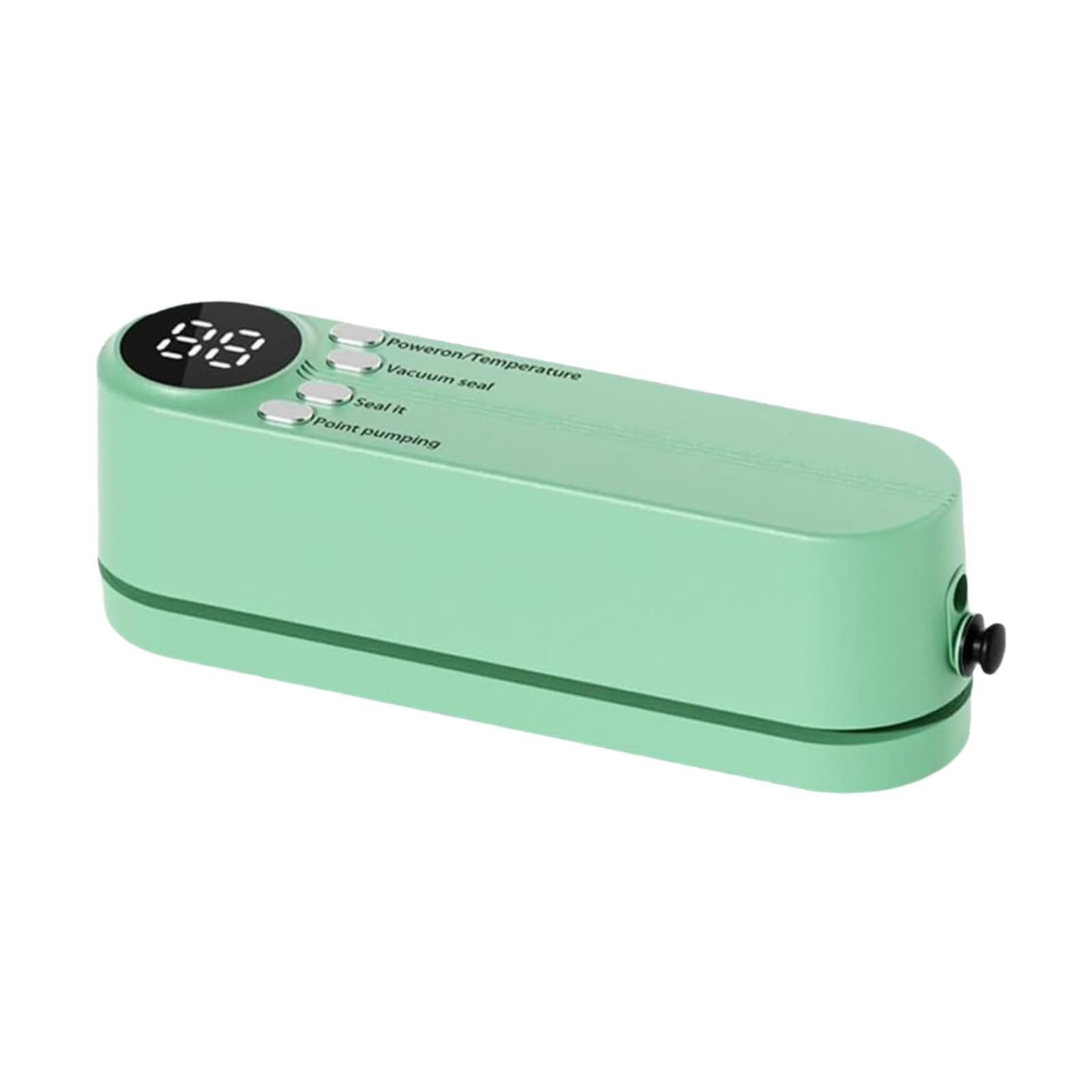 Fiocias Mini Cordless Vacuum Sealer Multi Purpose Household for Food Storage Food Vacuum Green
