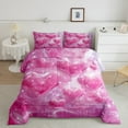 thumbnail image 2 of Manfei Love Heart Print Girl Bedding Comforter Set 2pcs,Dreamy Princess Twin Comforter Sets Microfiber,Romantic Sweet Breathable Bedding Set,Ultra Soft Home Decor,Reversible, 2 of 8