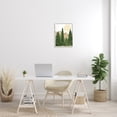 thumbnail image 2 of Stupell Rustic Mountain Sun Forest Trees Landscape Painting White Framed Art Print Wall Art, 2 of 7
