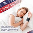 thumbnail image 2 of Wrist Wraps for Wrist Support - Wrist Compression for Tendonitis, Arthritis & Carpal Tunnel Relief. Great Alternative to a Bulky Wrist Brace or Wrist Splint. Fits Left or Right Hands (2 Wraps), 2 of 8