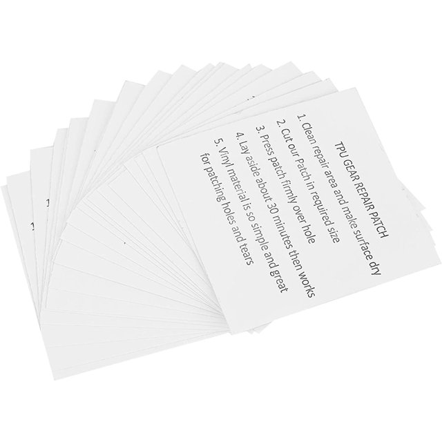 czcpp-TPU Pool Patch Repair Kit, 20PCS Waterproof Self Adhesive TPU Repair Tape, Transparent Repair Patch for Inflatable Products, Air Mattress, Swimming Pool, Tent, Pool Floats, Inflatable Toy