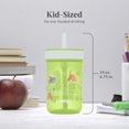 thumbnail image 3 of Termo Botella 14oz Para Niños Popote PVC Leigthon Contigo verde Estándar, 3 of 4