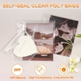 thumbnail image 4 of Uxcell 100pcs Self Seal Clear Poly Bags OPP Crystal Clear Sleeves 12" x 12", 4 of 6