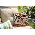 thumbnail image 3 of Insect Print Pillow Cover,Pink Vintage Insects Decorative Pillow Covers Square Pillowcase Cushion Covers 18x18 Inches, Bugs Pattern Pillow cover, Butterflies, Dragonflies, Ladybugs, Bees, Moths, 3 of 5