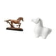 thumbnail image 5 of Figura de con forma de caballo. Estatua coleccionable, adorno decorativo de animal para escritorio, mesa, sala de estar, oficina, hogar o vi, 5 of 8