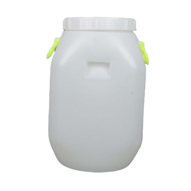 Cubo de polipropileno, cubo de agua, suministros, contenedor portátil resistente, de miel para lavandería, harina, alimento para pájaros, barra para 25 L cuadrado