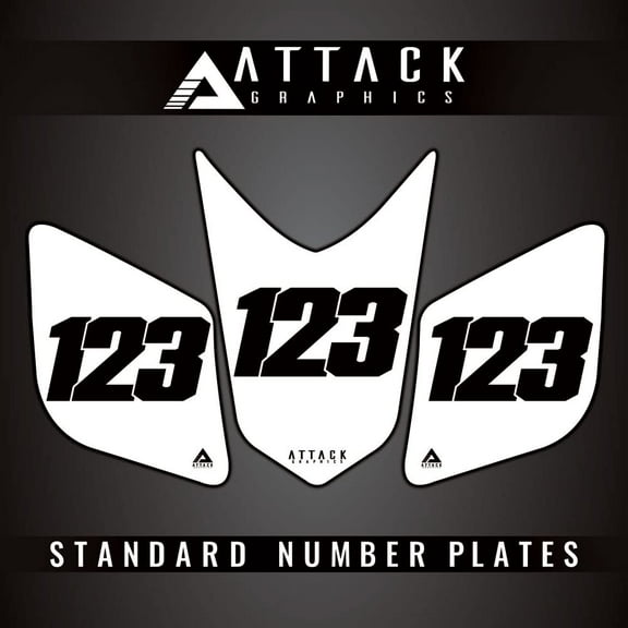 Attack Graphics 3 Plate ATV Background Kit