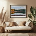 thumbnail image 3 of Early Autumn Reflections at Lake Williams, York County Pennsylva - Pennsylvania Photography Autumn Lake Nature Scenic Forest Landscape Woodland Black Framed Wall Art Print 20 x 30 inches, 3 of 4