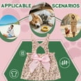 thumbnail image 3 of GASTROPOD Dog Dresses for Small Dogs Girl,Polyester Fiber Printed Everyday Dress Small Dog Clothes,Adorable and Lively Look with Flower Dog Dress,Pink,M, 3 of 7