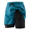 thumbnail image 2 of Bibifish Women's 2-In-1 Shorts Double Layer Unisex Couple Running Outdoor Shorts Workout Shorts, 2 of 6