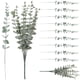 thumbnail image 3 of GOOHOCHY 1 juego de hojas artificiales de eucalipto, tallo de eucalipto artificial, simulación de planta verde, 3 of 8