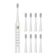 thumbnail image 4 of Fiudx Cepillo de Dientes Eléctrico, 8 Cabezales de Repuesto, 5 Modos de Limpieza, Resistencia Al Agua Ipx7, Carga Usb, Batería de Larga Duración, Eliminación Eficaz de Manchas, Apto para Adultos, Ide, 4 of 6